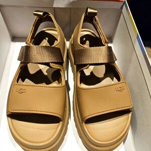 UGG® Goldenglow Slingback Sandal (Women) 8M, BISON BROWN